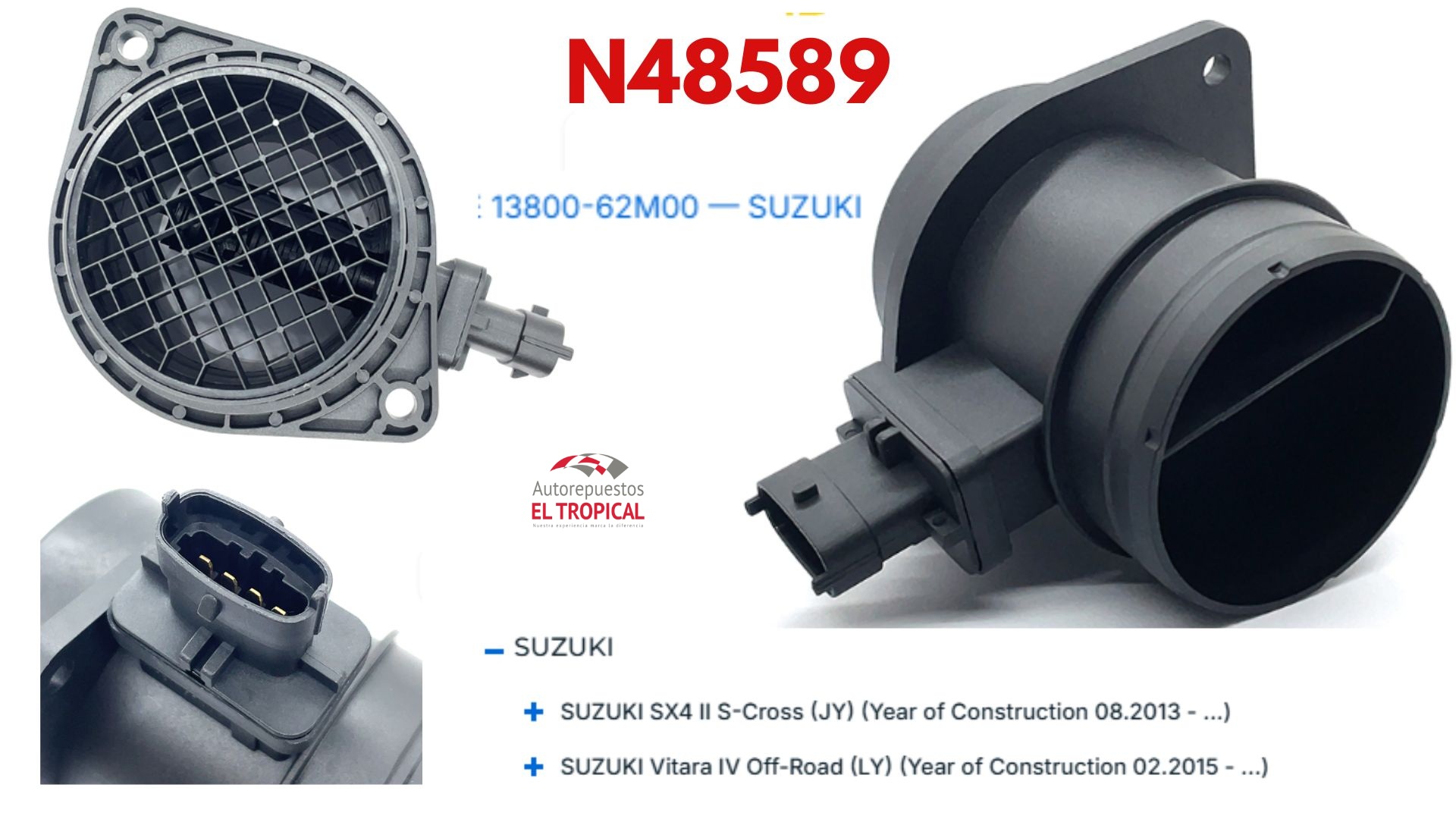 SENSOR DE FLUJO DE  Aire Tucson, SUZUKI SX4II 05-