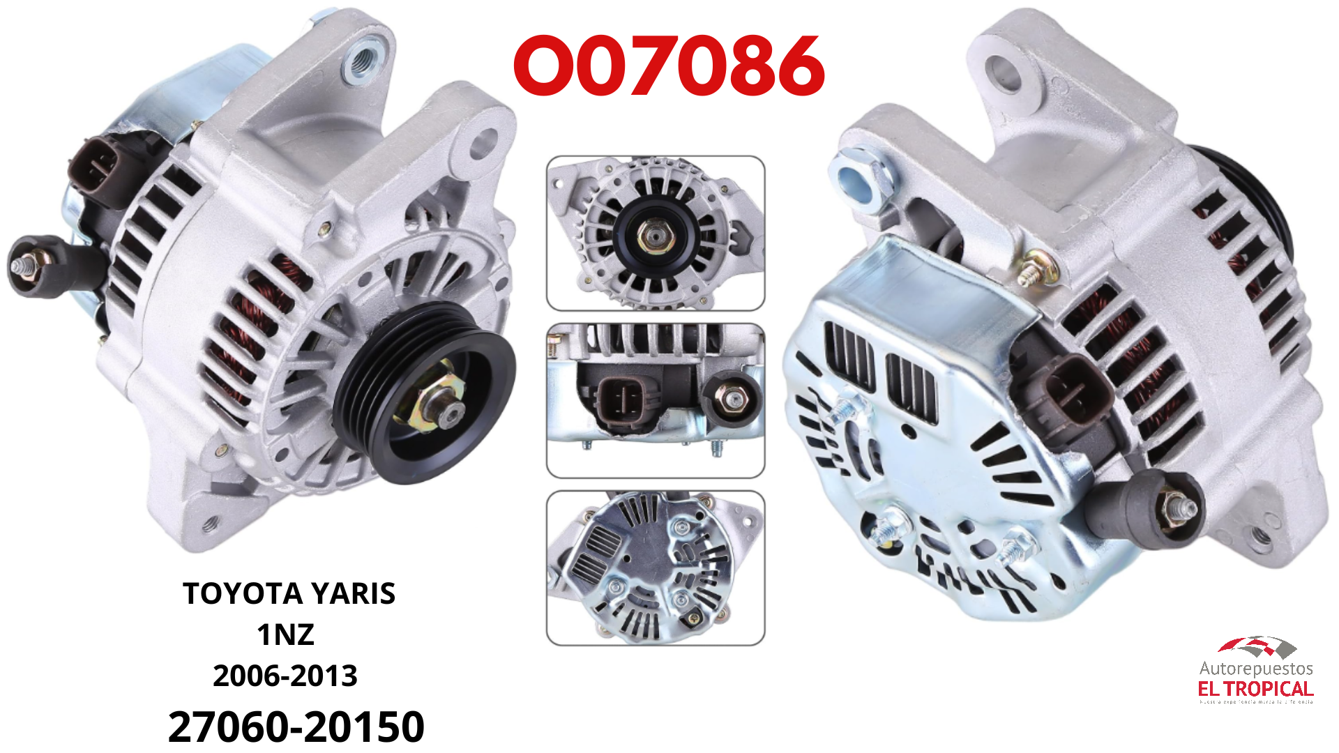 ALTERNADOR REC.1NZ YARIS 06-13
