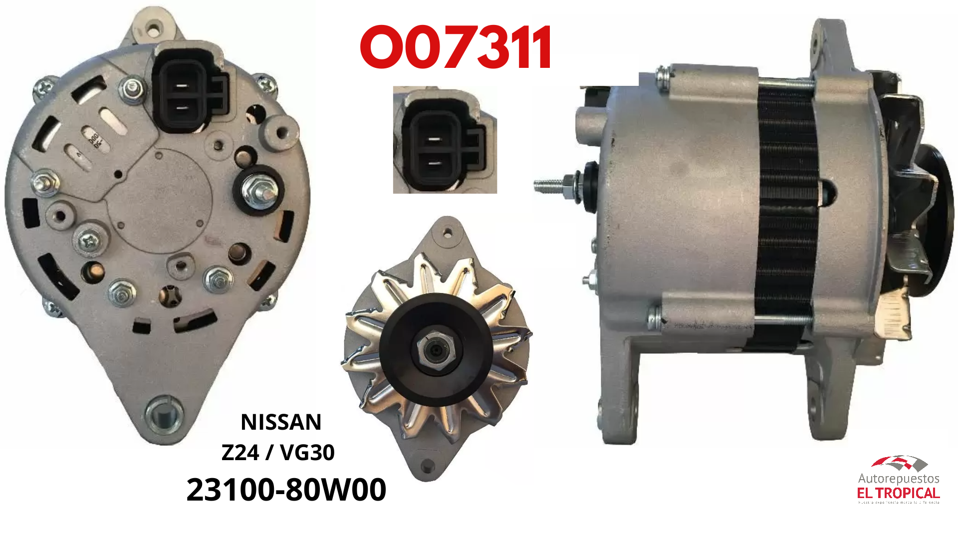 Alternador  REC.Z24 VG30 85-89 70A
