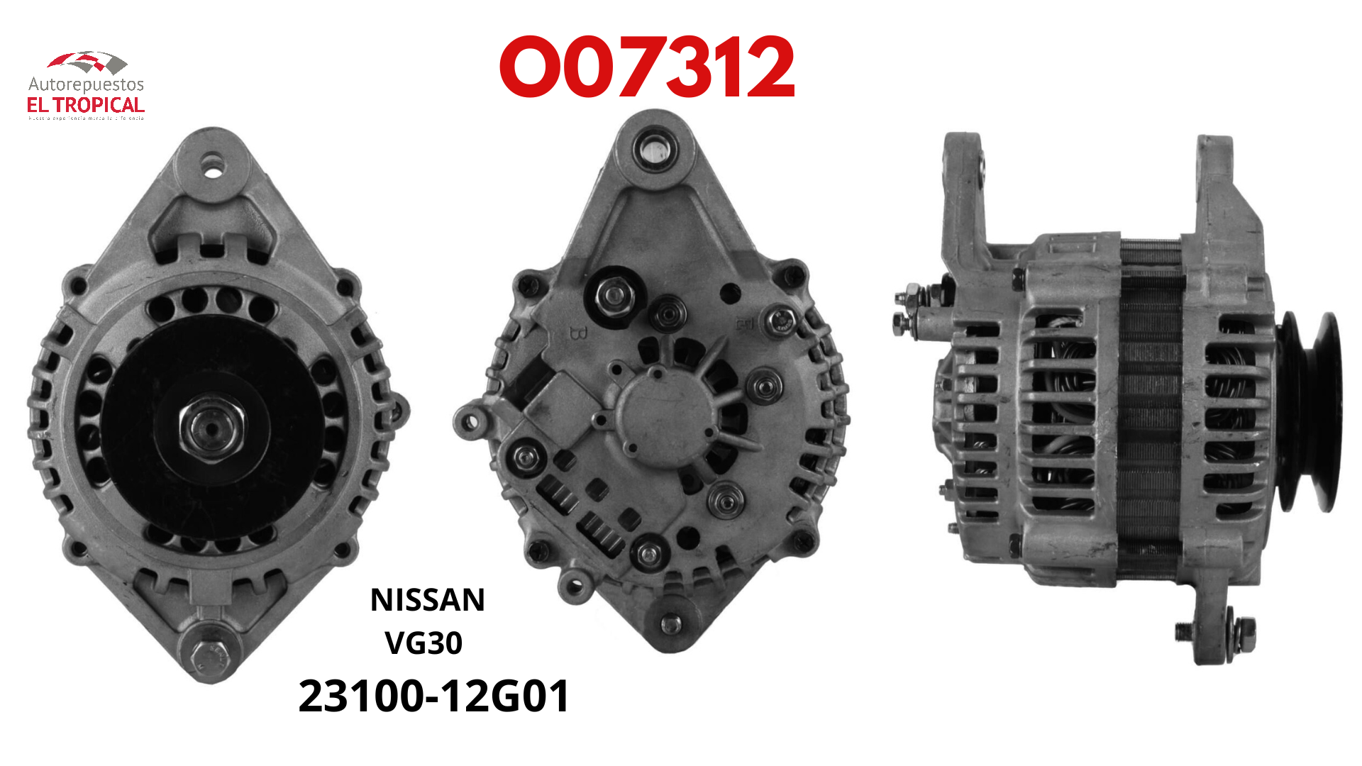 Alternador  REC.VG30 PATHFINDER