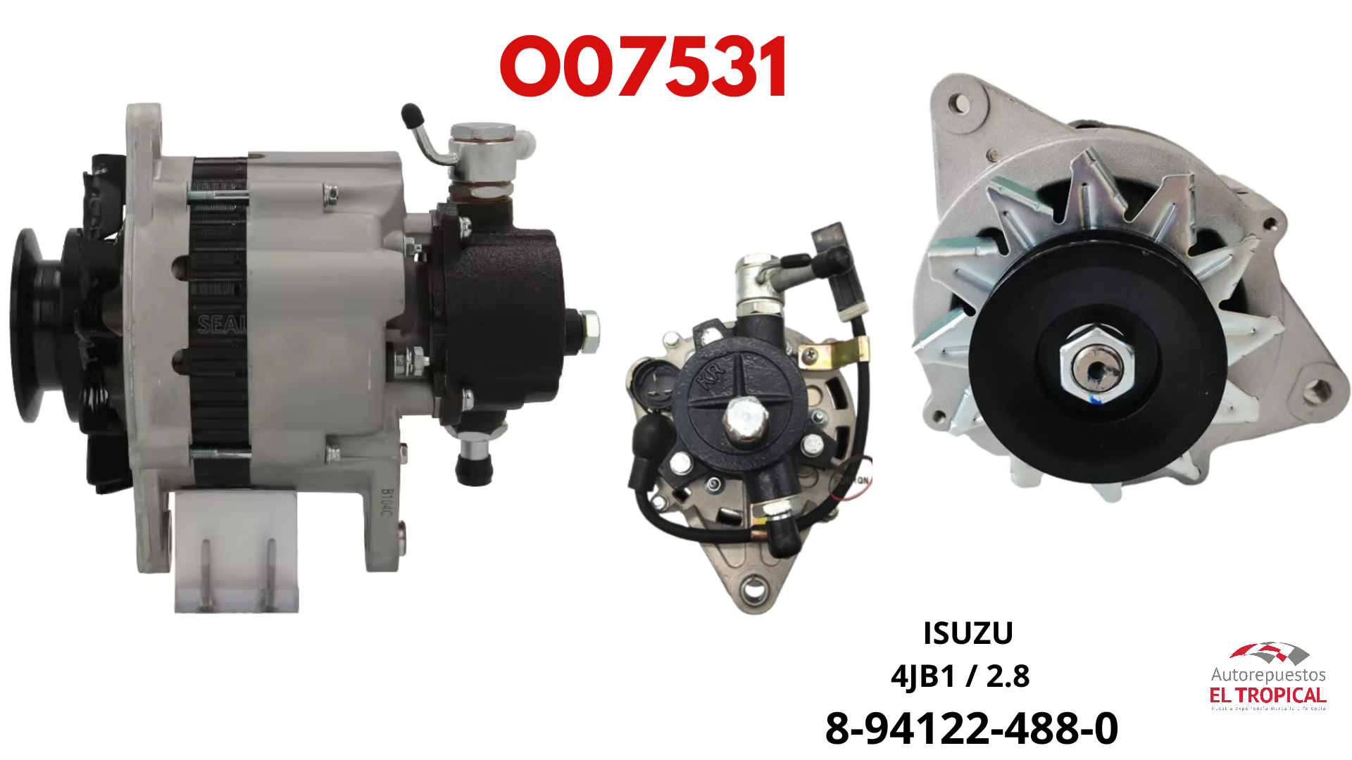 ALTERNADOR NUEVO 4JB1 12V