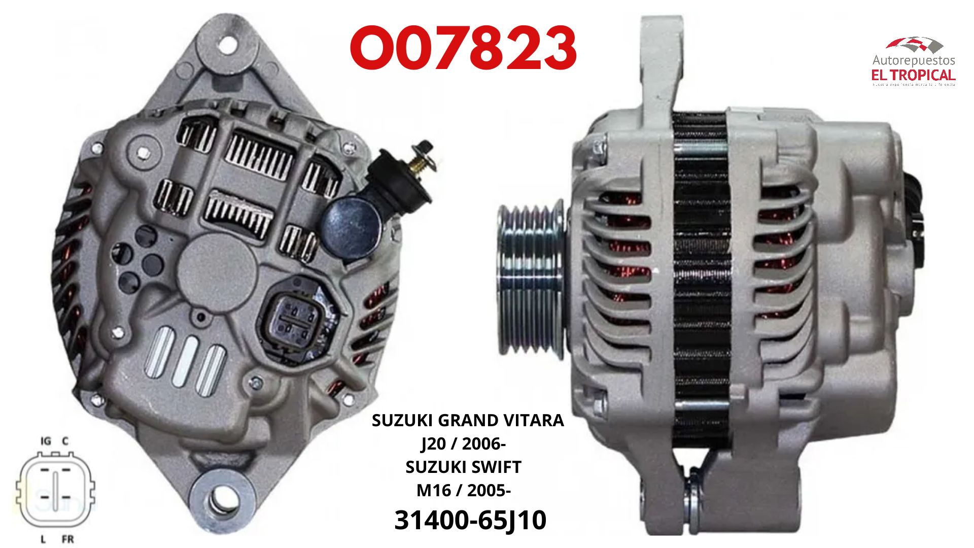 ALTERNADOR GRAN VITARA 06-