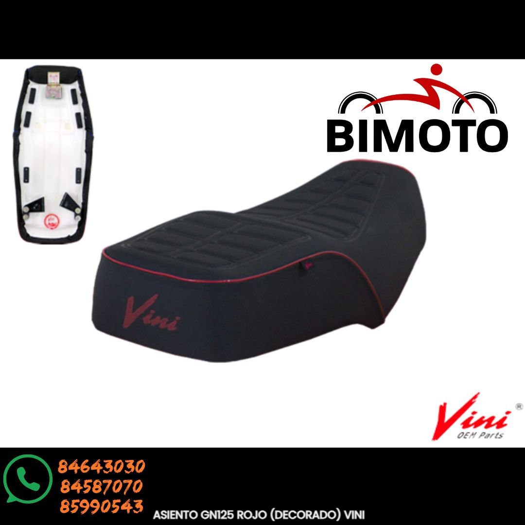 ASIENTO GN125 DECORADO VINI