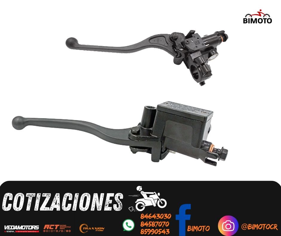 BOMBA FRENO DEL. METALICA C/MANILLA UNIVERSAL ACT