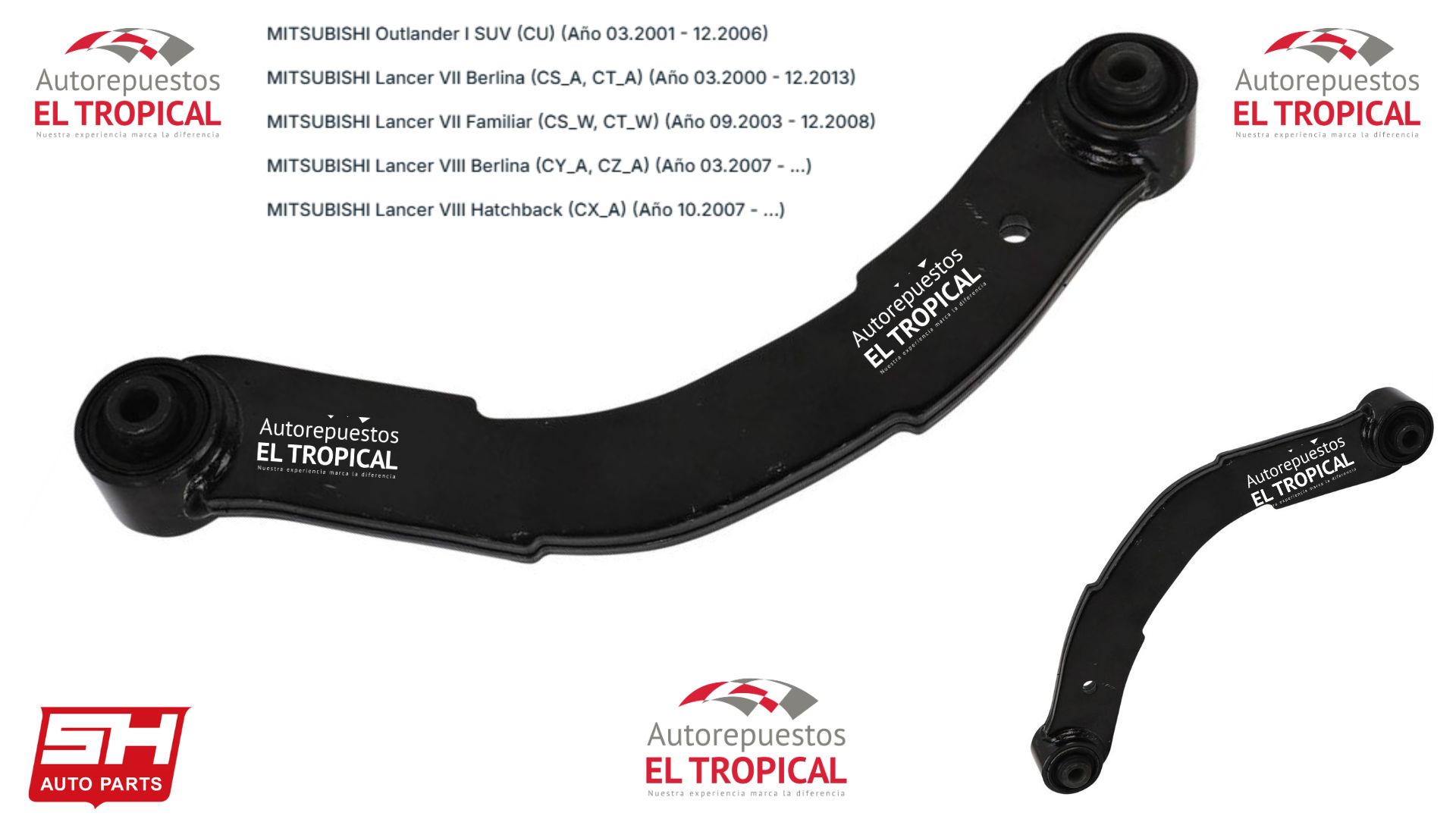 Tijereta Superior Derecho / Izquierdo Trasero Outlander 03-05