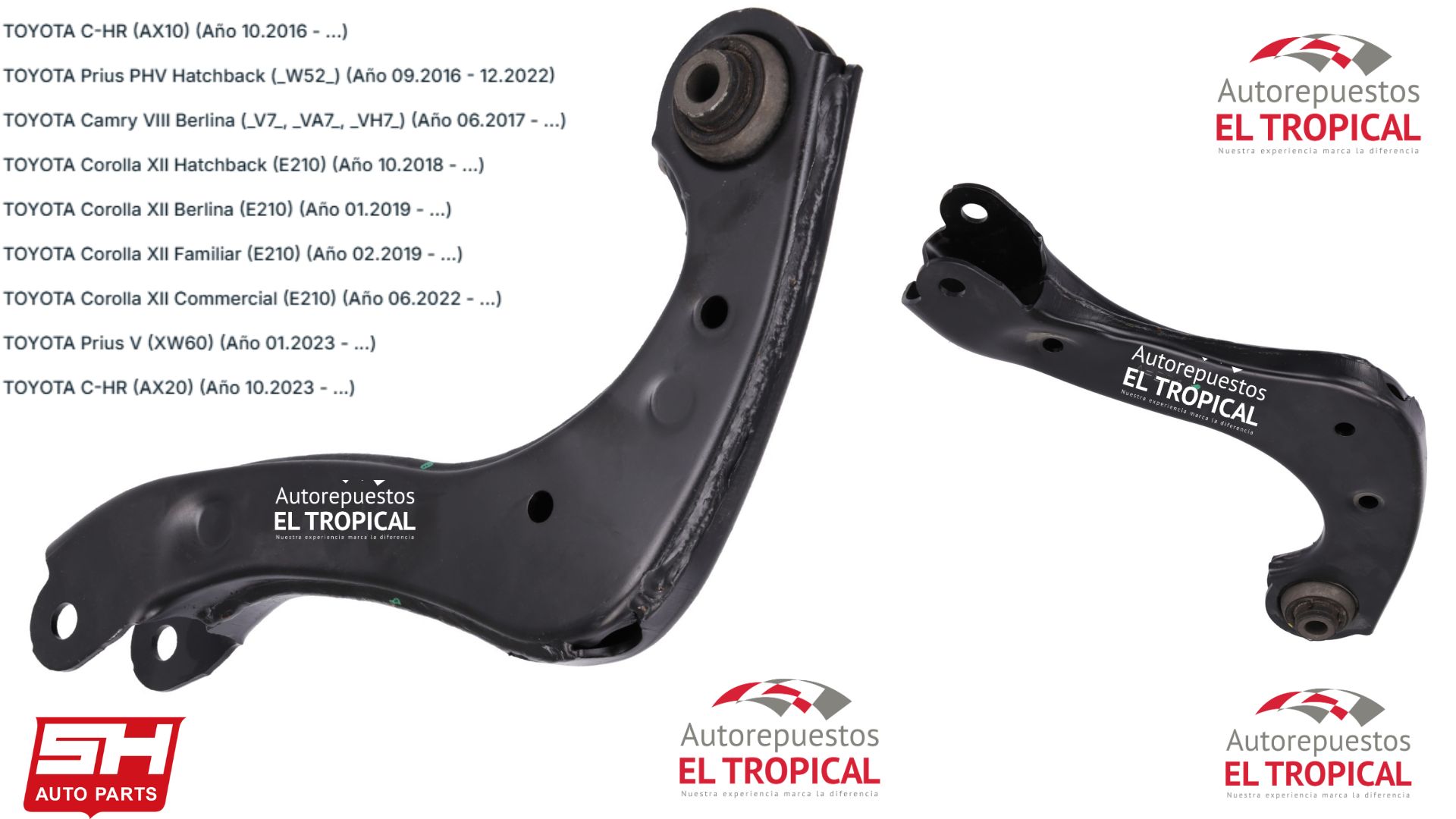 Tijereta Superior Derecho Corolla 2019-