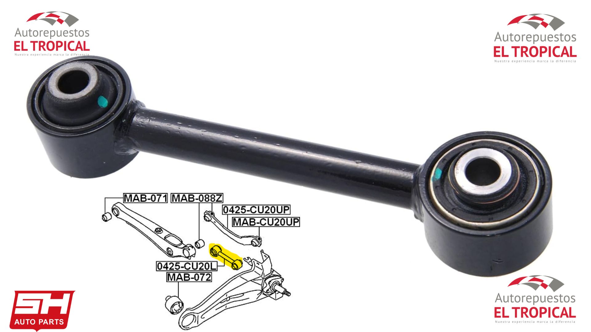 BARRA LATERAL RH/LH OUTLANDER 03-
