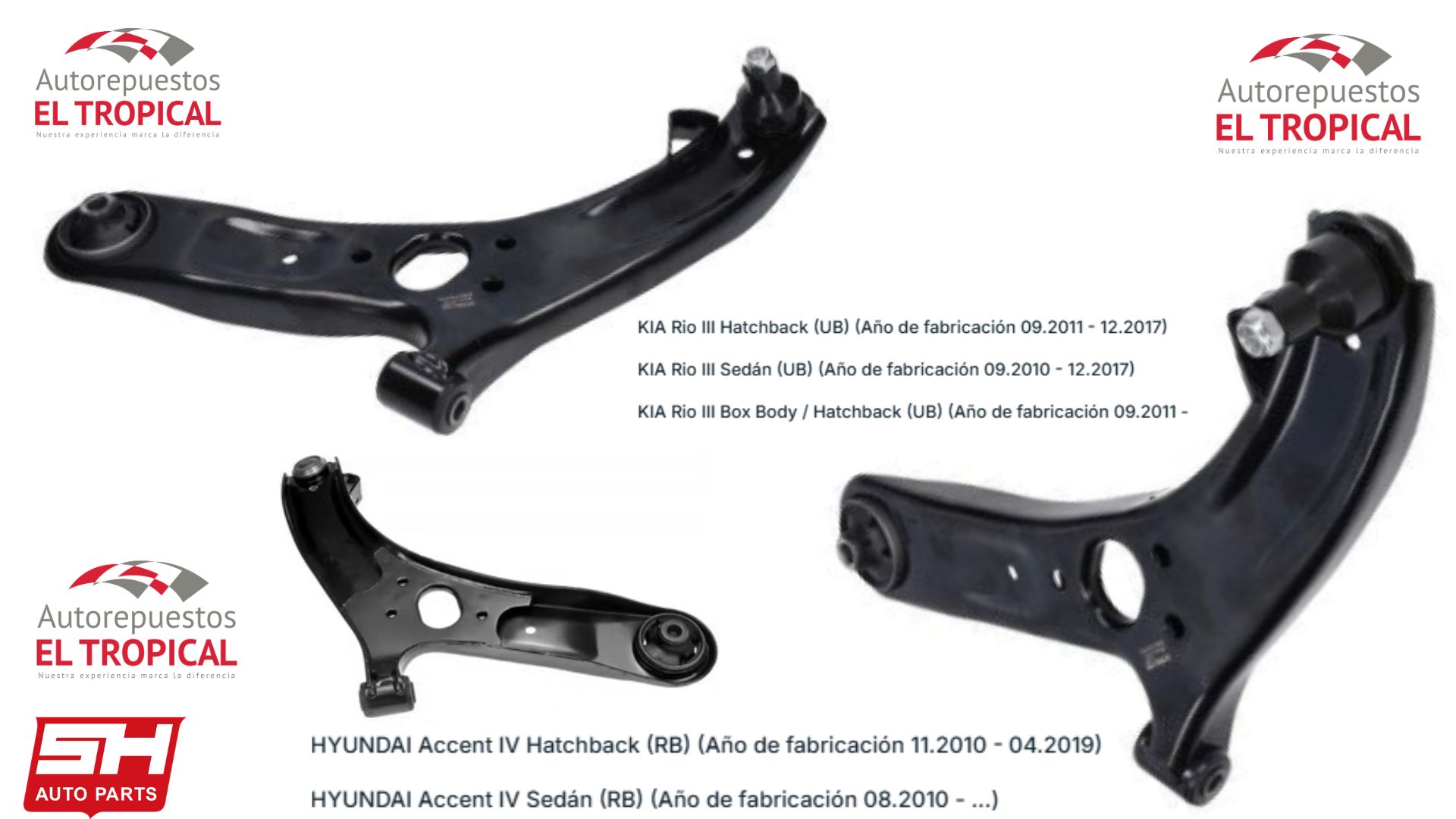 TIJERETA Inferior Izquierda Marca "SH" Accent 2011-2013