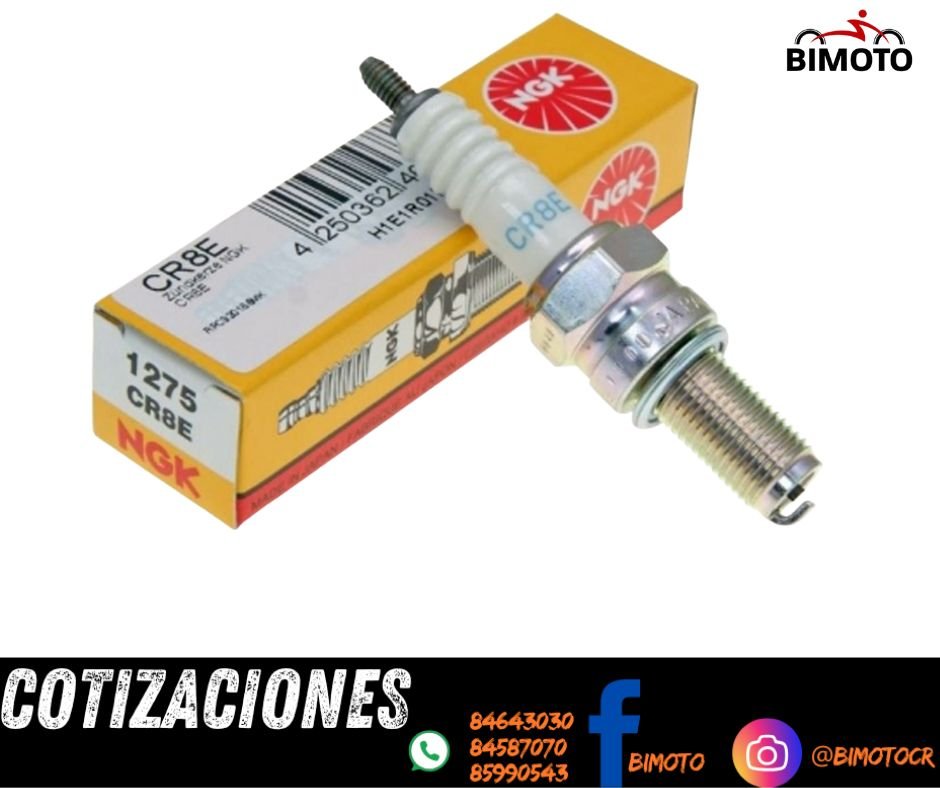 BUJIA CR8E 10MM/19MM GN125/XR250 TORNADO/XR150/XR190 NGK