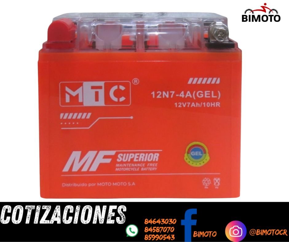 BATERIA 12N7-4A GN125/MAGNUM200 (GEL) MTC