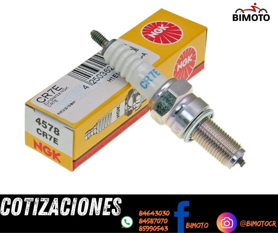 BUJIA CR7E 10MM/19MM GN125/XR250 TORNADO/XR150/XR190 NGK