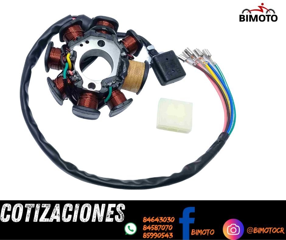 BOBINA GENERADORA GY200 8B (7+1) 29MM 2H  6CA/5CA ACT
