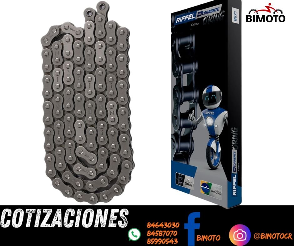 CADENA 428HO X 136L C/ORING RIFFEL