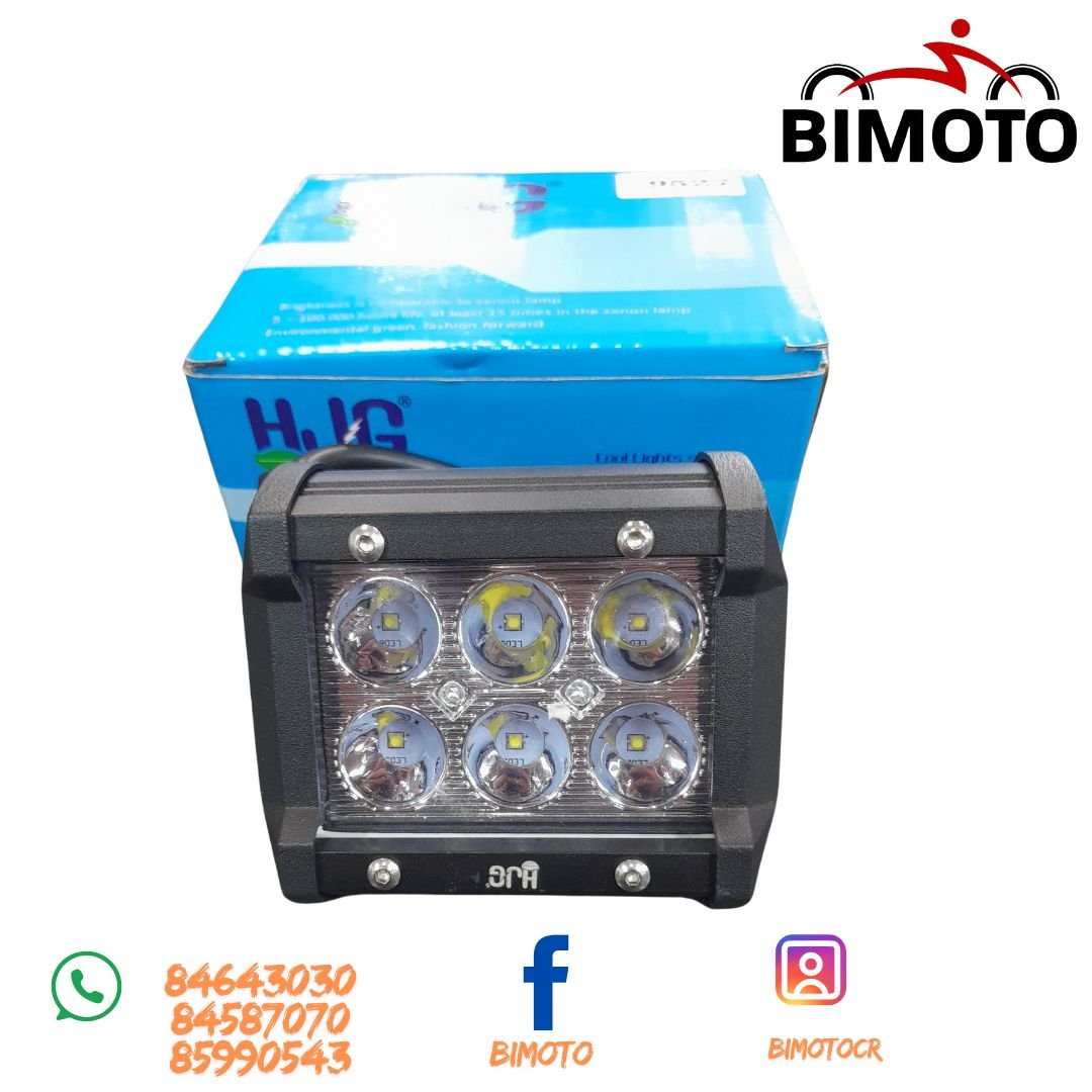 BARRA 6 LED 18W NEGRA