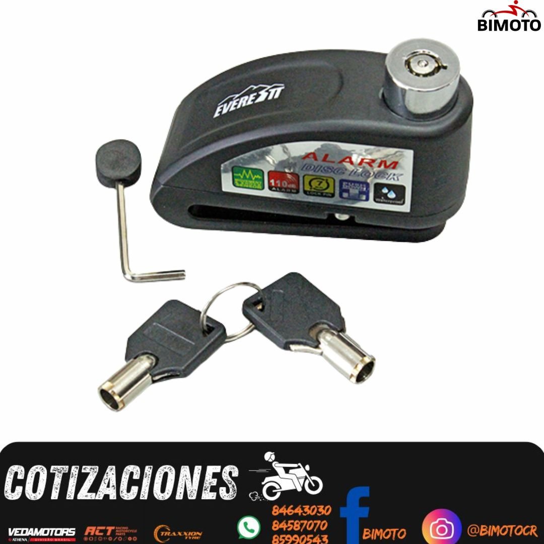 CANDADO MOTO C/ALARMA