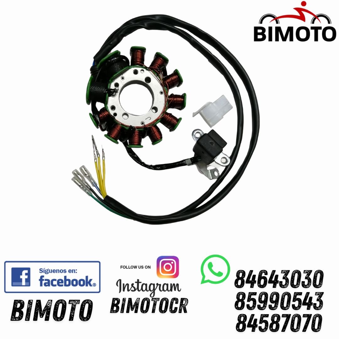 BOBINA GENERADORA ROCK 150/HERCULES/UM 11B (9+2) 32MM 3H TRIFASICA EP