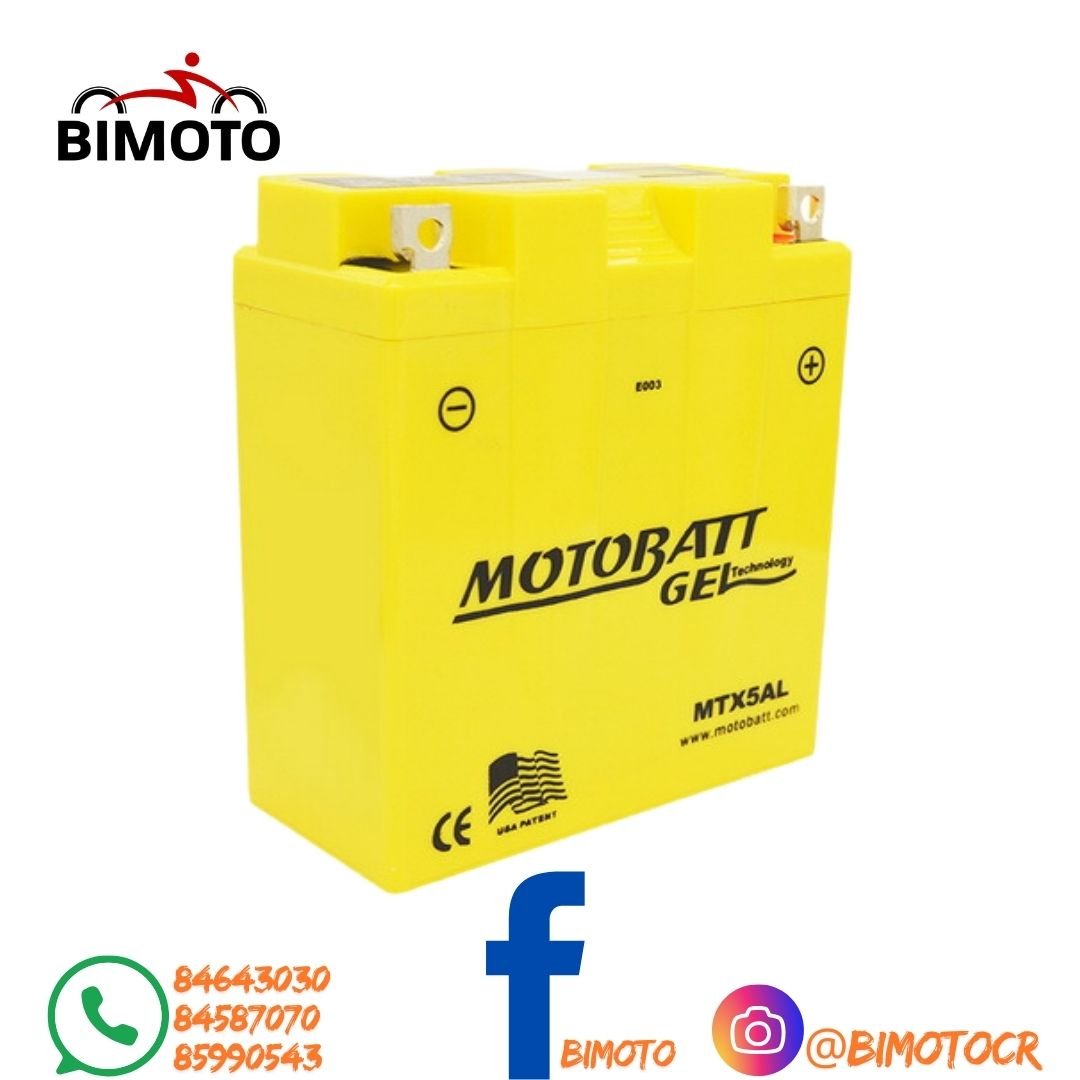 BATERIA YB5L-B GEL YBR125 MOTOBATT