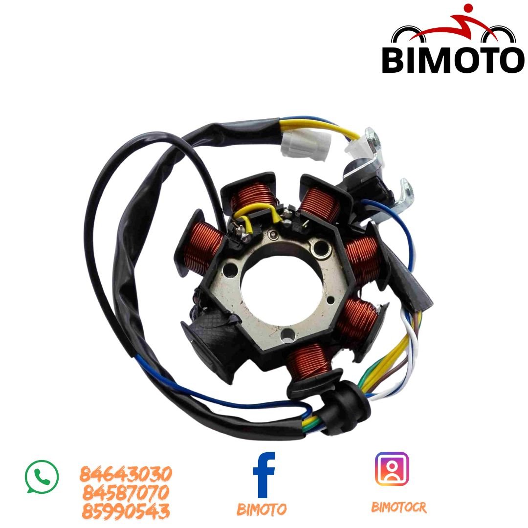BOBINA GENERADORA YBR125 7B (6+1) 37MM 3H ACT