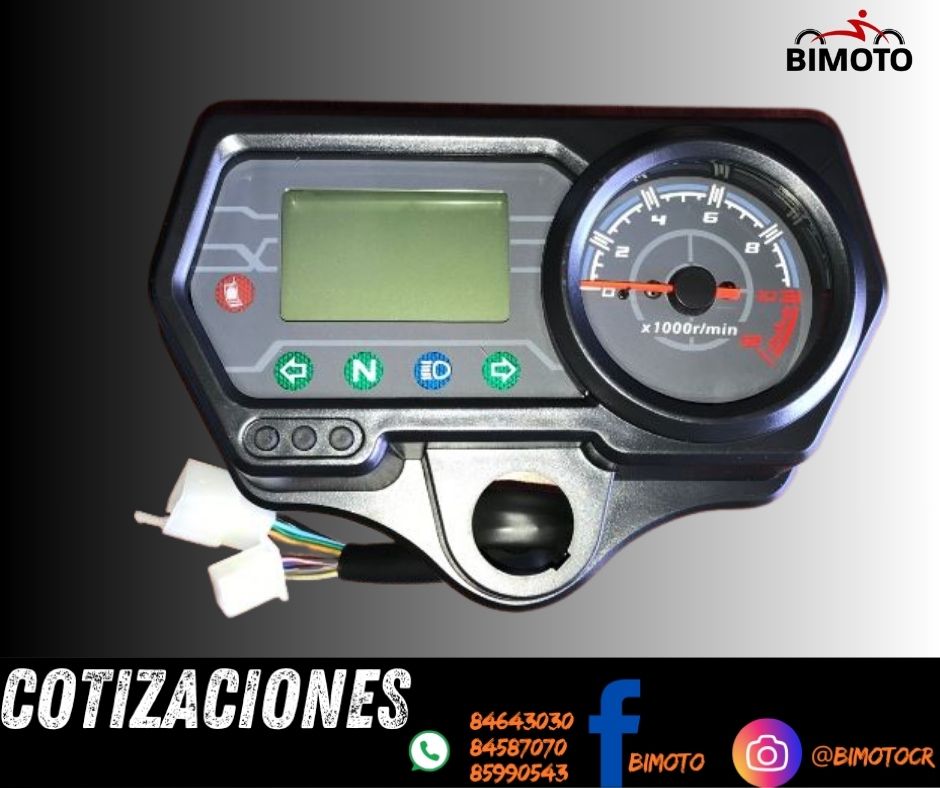 RELOJ VELOCIMETRO DIGITAL TIPO ZS 2 CABLES ACT