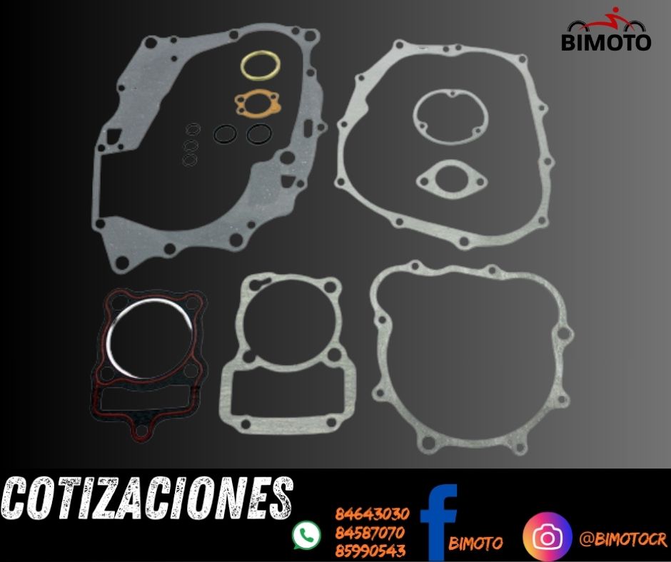 SET EMPAQUES COMPLETO ZS150-7 ORIGINAL