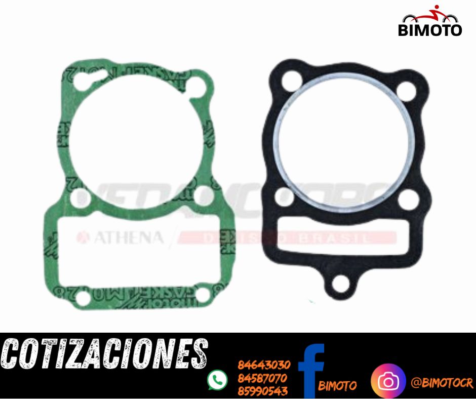 SET EMPAQUES SUPERIOR GY200 67MM VARILLA (VEDAMOTORS) BR