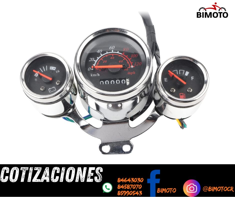 RELOJ VELOCIMETRO BICIMOTO WOLF